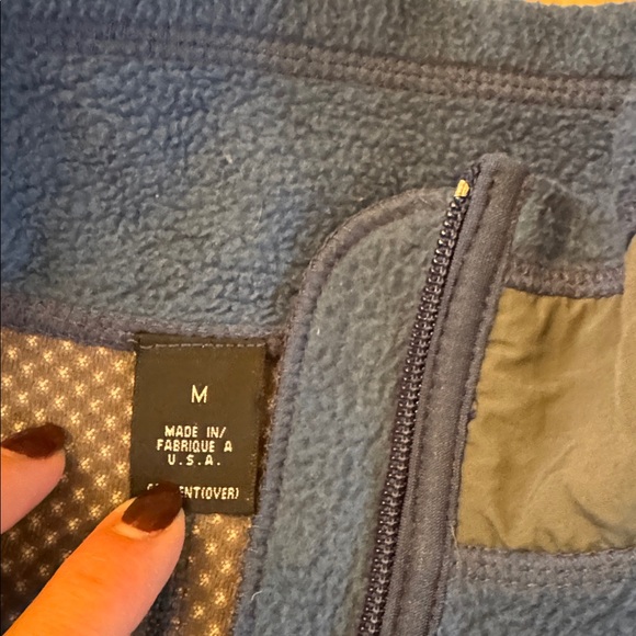 Vintage-Patagonia Partial Eclipse full zip fleece jacket-Blue-Unisex-M-USA - Picture 2 of 5